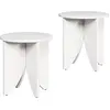 Image de Table Basse 2 Pcs Blanc 41.5 X 41.5 X 44 Cm Lumarko