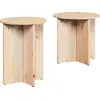 Image de Table basse 2 Pcs Naturelle 41.5 X 41.5 X 41 Cm Lumarko