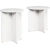 Image de Table Basse 2 Pcs Blanc 41.5 X 41.5 X 41 Cm Lumarko