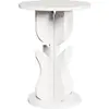 Image de vidaXL Table basse blanche 39,5 x 39,5 x 53,5 cm en bois massif de pin