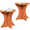 Image de Table basse 2 Pcs Marron 46 X 46 X 47 Cm Bois de pin massif Lumarko !