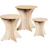 Image de Table Basse 3 Pcs Naturelle 46 X 46 X 47 Cm Lumarko