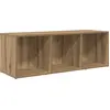 Image de vidaXL Meuble TV mural Marron 72 x 35 x 37 cm Matériau dérivé du bois