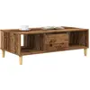 Image de vidaXL Table basse en bois recyclé 102 x 55 x 35 cm Panneau de bois
