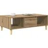 Image de vidaXL Table basse Artisan en chêne 102 x 55 x 35 cm Matériau dérivé du bois