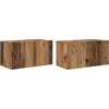 Image de Ensemble de meubles TV vidaXL, 2 pièces, multicolore, 60 x 30 x 30 cm, aggloméré