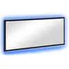 Image de vidaXL Miroir noir imitation chêne 90 x 8,5 x 37 cm Bois composite