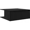 Image de vidaXL Table basse noire imitation chêne 80 x 80 x 31 cm Bois composite