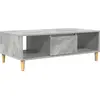 Image de vidaXL Table basse en béton gris 102 x 55 x 35 cm en aggloméré