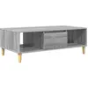Image de vidaXL Table basse Sonoma grise 102 x 55 x 35 cm en aggloméré