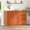 Image de Buffet vidaXL avec tiroirs, aspect chêne brun, 111 x 34 x 75 cm