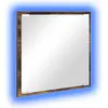 Image de vidaXL Miroir de salle de bain LED Chêne fumé 40 x 37 x 8.5 cm