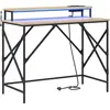 Image de Bureau vidaXL en chêne Sonoma, 100 x 50 x 86,5 cm, aggloméré