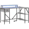 Image de Bureau vidaXL Sonoma gris 120 x 79 x 86,5 cm en aggloméré