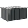 Image de vidaXL Coffre de jardin noir 101 x 82 x 50 cm Acier
