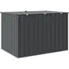 Image de vidaXL Coffre de jardin noir 151,5 x 107 x 100 cm Acier