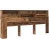 Image de vidaXL Tête de lit armoire vieux bois matériau bois