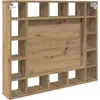 Image de Armoire de toilette vidaXL en chêne Artisan, 91 x 15 x 76,5 cm, aggloméré