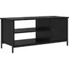 Image de vidaXL Armoire TV noir imitation chêne 100 x 40 x 45 cm Bois composite