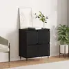 Image de vidaXL Sideboard noir imitation chêne 60 x 35 x 70 cm