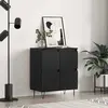Image de vidaXL Sideboard noir imitation chêne 60 x 35 x 70 cm