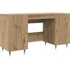 Image de vidaXL Bureau Artisan-Chêne 140 x 50 x 75 cm Bois composite