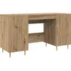Image de vidaXL Bureau Artisan-Chêne 140 x 50 x 75 cm Bois composite