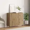 Image de vidaXL Sideboard Chêne Artisan 90 x 34 x 80 cm Bois composite