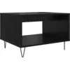 Image de vidaXL Table basse noire imitation chêne 60 x 50 x 40 cm Bois composite
