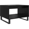 Image de vidaXL Table basse noire imitation chêne 60 x 50 x 40 cm Bois composite