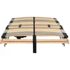 Image de vidaXL Sommier à lattes brun 80 x 190 cm en bois massif de hêtre