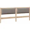 Image de vidaXL Tête de lit Autre brun 180 cm pin massif