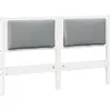 Image de vidaXL Tête de lit Autres Blanc 160 cm Pin massif