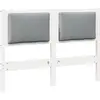 Image de vidaXL Tête de lit Autres Blanc 135 cm Pin massif