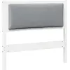 Image de vidaXL Tête de lit Autres Blanc 100 cm Pin massif