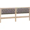 Image de vidaXL Tête de lit Autres Marron et Taupe 200 cm Pin massif