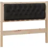 Image de vidaXL Tête de lit Autres Marron et Noir 100 cm Pin massif