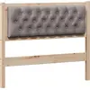 Image de vidaXL Tête de lit Autres Marron et Taupe 100 cm Pin massif