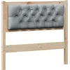 Image de vidaXL Tête de lit Autres Marron et gris clair 90 cm Pin massif