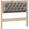 Image de vidaXL Tête de lit Autres Marron et Taupe 90 cm Pin massif