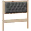 Image de vidaXL Tête de lit Autres Marron et Gris foncé 80 cm Pin massif