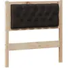 Image de vidaXL Tête de lit Autres Marron et Noir 80 cm Pin massif