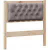 Image de vidaXL Tête de lit Autres Marron et Taupe 75 cm Pin massif