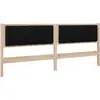 Image de vidaXL Tête de lit rembourrée Marron 200 cm Pin massif