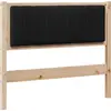 Image de vidaXL Tête de lit rembourrée Marron 100 cm Pin massif