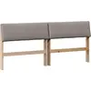 Image de vidaXL Tête de lit rembourrée taupe 180 cm Pin massif