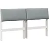 Image de vidaXL Tête de lit rembourrée gris clair 150 cm Pin massif