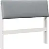 Image de vidaXL T  te de lit rembourr ©e gris clair 100 cm Pin massif