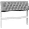 Image de vidaXL Tête de lit rembourrée gris clair 100 cm Pin massif