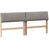 Image de vidaXL Tête de lit rembourrée taupe 180 cm Pin massif